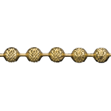 Catena a Palline Diamantata Disegno XX Faor Spa Semilavorati in Oro e Argento per Gioielli