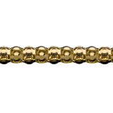 Цепочка-попкорн с алмазной огранкой
 Faor Spa золотая, серебряная, бронзовая фурнитура для ювелирных украшений