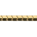 Кубическая цепочка с алмазной огранкой
 Faor Spa золотая, серебряная, бронзовая фурнитура для ювелирных украшений