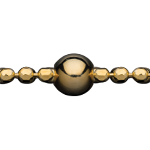 D/Cut Rosary Elastic Bead Chain 金, 925 纯银, 珠宝青铜