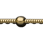 D/Cut Rosary Snake Chain 金, 925 纯银, 珠宝青铜