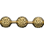 Double X D/Cut Bead Chain  金, 925 纯银, 珠宝青铜