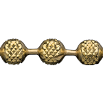 Catena a Palline Diamantata XX Semilavorati in Oro e Argento per Gioielli