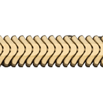 D/Cut Oval Snake Chain Semilavorati in Oro e Argento per Gioielli