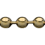 Catena a Palline Diamantata Sorriso Moon Semilavorati in Oro e Argento per Gioielli