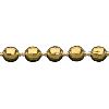 3 Face D/Cut Elastic Bead Chain Gold and Sterling Silver Findings for Jewelry