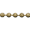 Эластичная бисерная цепочка с алмазной огранкой в виде двойного Х
 Золотая, серебряная, бронзовая фурнитура для ювелирных изделий