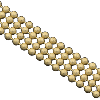 Catena a Palline Multifile Semilavorati in Oro e Argento per Gioielli