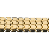 Catena Cubo Multifile Semilavorati in Oro e Argento per Gioielli