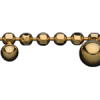 D/Cut Up & Down Satellite Bead Chain Ud Золотая, серебряная, бронзовая фурнитура для ювелирных изделий