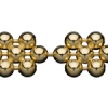 D/Cut Flower Bead Chain Gold and Sterling Silver Findings for Jewelry
