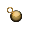 No Hole Beads With Ring Gold and Sterling Silver Findings for Jewelry