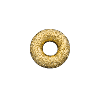 Hammer Finished Doughnut Separators Gold and Sterling Silver Findings for Jewelry