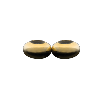 Twin Doughnut Stoppers Gold and Sterling Silver Findings for Jewelry