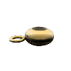 Doughnut Stoppers with Ring Gold and Sterling Silver Findings for Jewelry